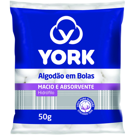Algodão york em bolas 50g