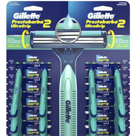 Aparelho barbear gillette prest ugrip movel ct pcc/06x2un