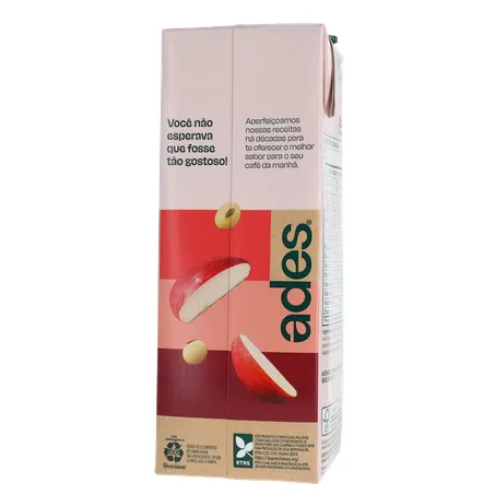 Bebida Base Soja Ades Frutas Maça 1l 360-19