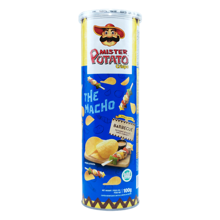 Salgadinho de Batata Churrasco Mister Potato Crisps 100g
