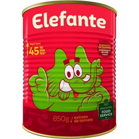 Extrato tomate lata elefante 850g