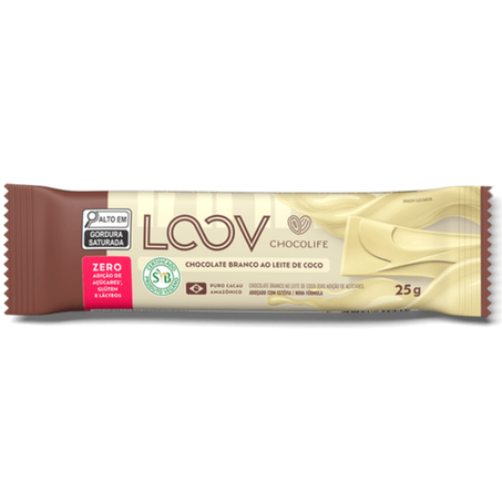 BARRA LOOV CHOCOLATE BRANCO 25G