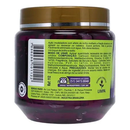 Gel fixador sergio paris brilho m.media 360-23