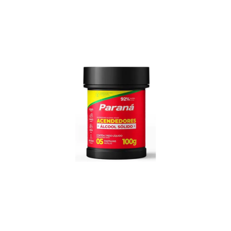 Acendedor Tablete Paraná Álcool Solido C/5 100g