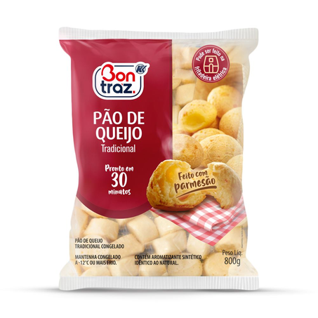 Pão Queijo Bontraz Pacote com 800G