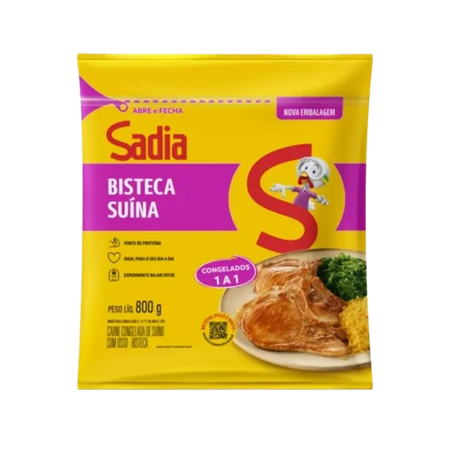 Bisteca suina sadia iqf 800g