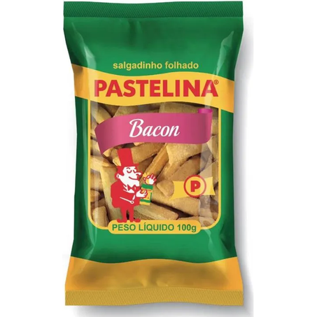 SALGADINHO PASTELINA SABOR BACON 100G