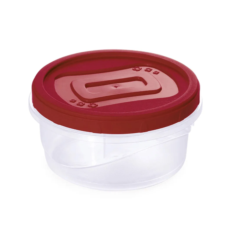 POTE  PLASUTIL CLIC 900ML RED.ROSCA VERMELHO