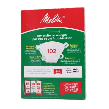 Filtro De Papel Melitta 102 C/30 360-19