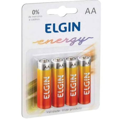 Pilha elgin aa pequena 4un