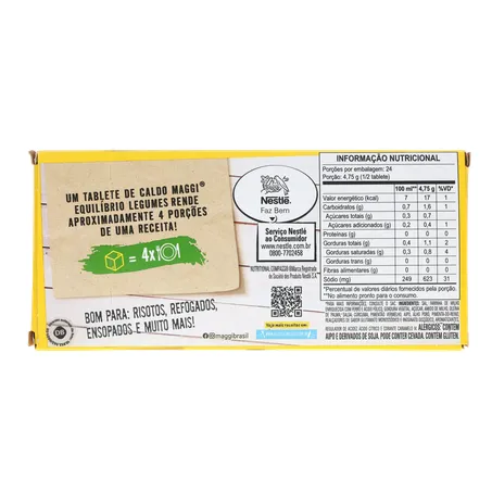 Caldo maggi legumes men.sodio 114g 360-18