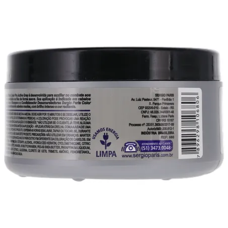 MÁSCARA CAPILAR SERGIO PARIS DESAMARELADOR PRO ACTIVE POTE 250G 360-22