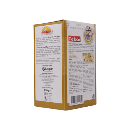 ARROZ TIO JOÃO INTEGRAL ORGÂNICO 1KG 360-22
