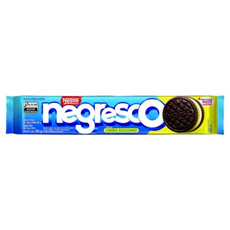Biscoito nestlé negresco recheado limão siciliano 90 gr