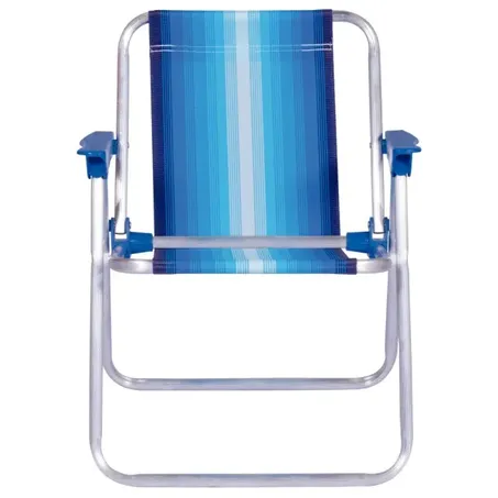 MOR CADEIRA INFANTIL ALUMINIO ALTA AZUL           