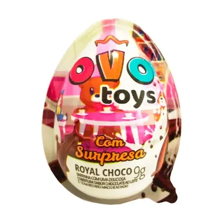 Choc ovo surpresa royaltoys rosa 9g