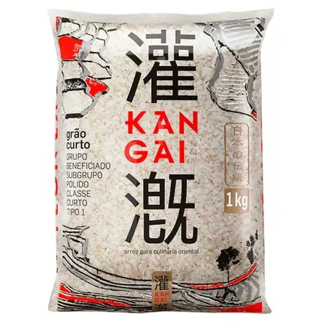 Arroz Kangai 1kg Japonico Curto
