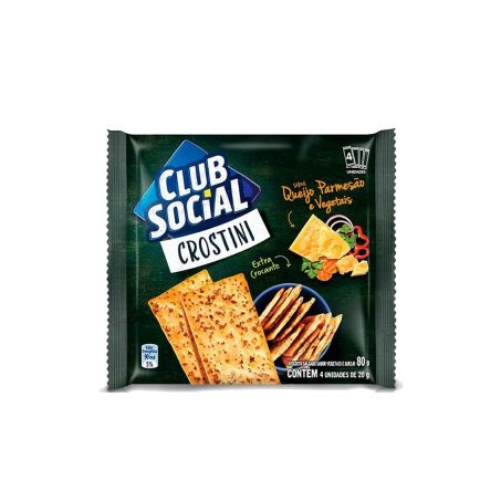 Bisc.club social 80gr crostini queij.veg