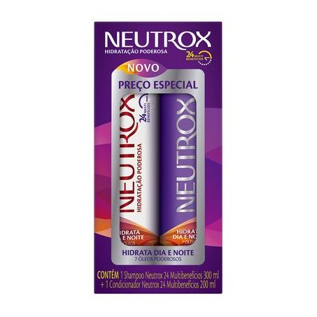 KIT NEUTROX SHAMPO E CONDICIONADOR BENEFICIOS 300 ML