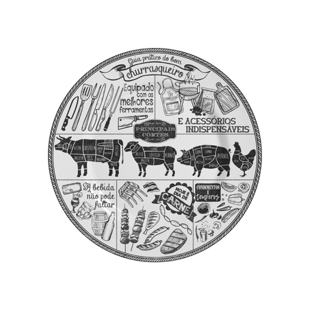 Prato Alleanza Raso Churrasco 28.5Cm