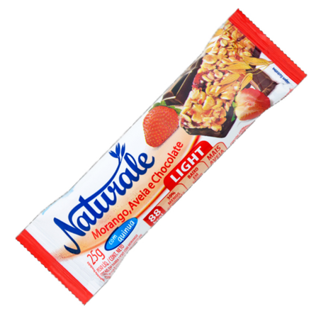 Barra cereal naturale 25g morango/aveia/chocolate