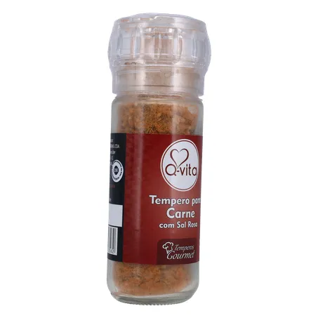 TEMPERO Q-VITA COM MOEDOR PARA CARNE SAL ROSA 70G 360-32