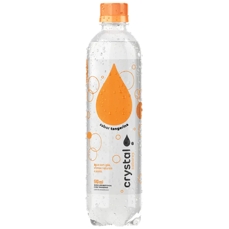 Água Saborizada Crystal Tangerina/Capim Limão Sparkling Pet 510ml