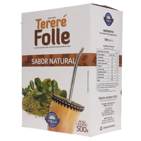 Erva tererê folle natural 500g 360-4