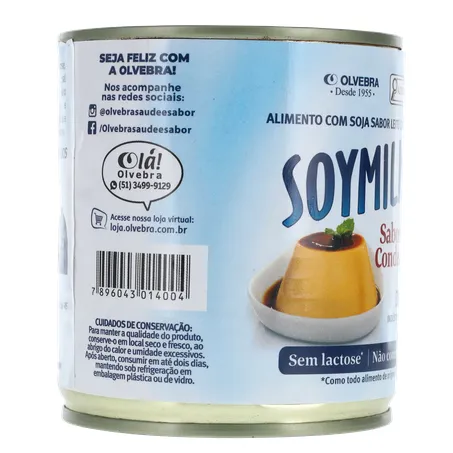 Alimento À Base de Soja Soymilke Sabor Leite Condensado Sem Lactose Lata 330gr 360-30
