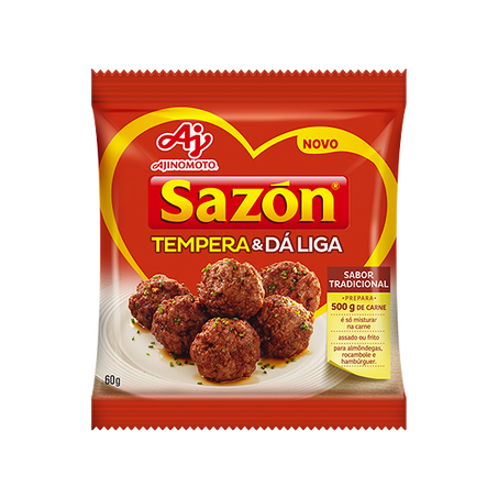 Tempero sazon 60g almôndegas tradicional