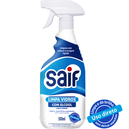 Limpador limpa vidros saif gatilho 500ml