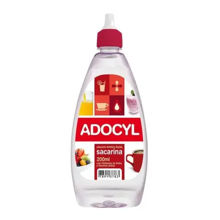 Adoçante Dietético Líquido Adocyl Sacarina Frasco 200ml