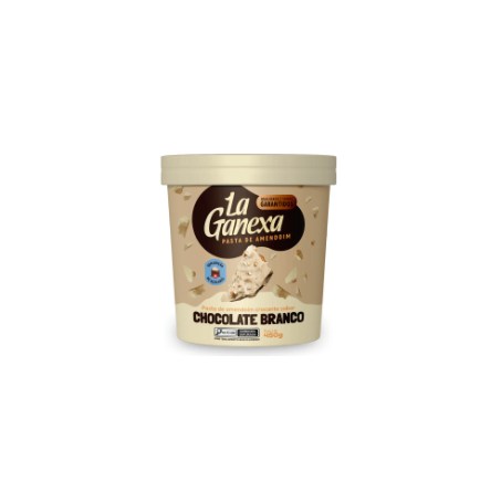 PASTA LA GANEXA AMENDOIM SABOR CHOCOLATE BRANCO 450G