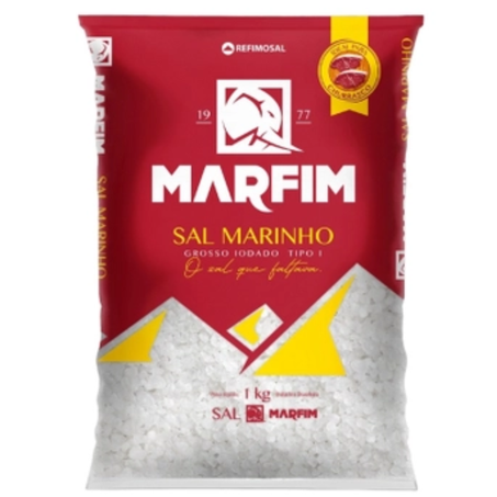 Sal grosso marfim kg marinho churrasco