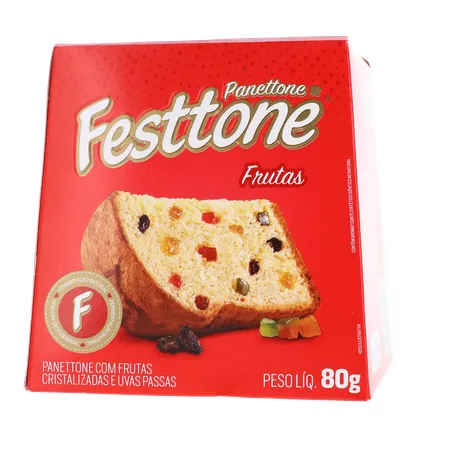 Panettone festtone mini frutas cx 80g 360-19