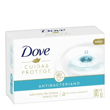 Sabonete Barra Dove  Antibacteriano Cuida & Protege Caixa 90gr