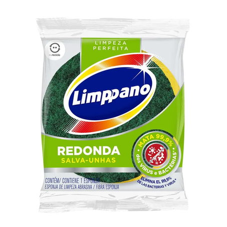Esponja redonda salva unhas limppano 1un*