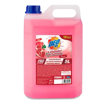 LIMPADOR PERFUMADO CONCENTRADO 1:100 5L ROMÃ DEOLINE