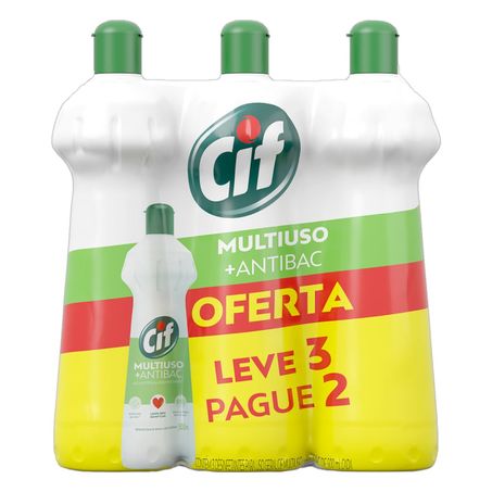 Cif limpador multiuso antibac c/3x500ml