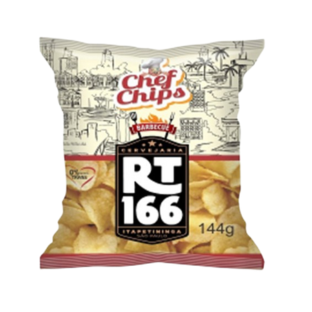 Salgadinho Chef Chips Batata Barbecue Pacote 144g 
 