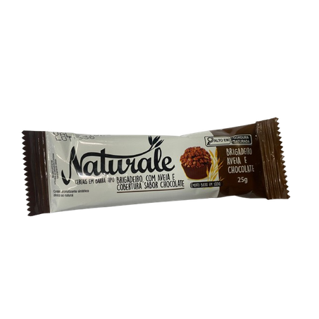 Barra De Cereal Naturale Brigadeiro, Aveia e Chocolate 25g 
 