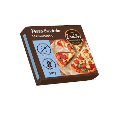 Pizza sem lactose e sem glúten marguerita farelobox 250g