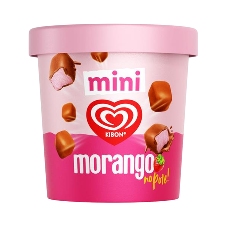 Sorvete Kibon Mini Bombom Morango 184g