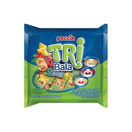 Bala Tribala Frutas Sortidas 500G