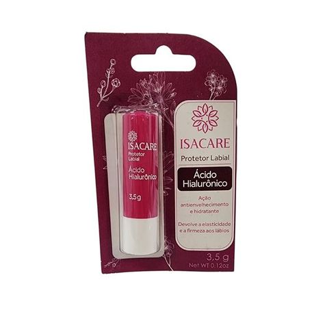 Hidratante labial isacare 3,5g acido hialuronico