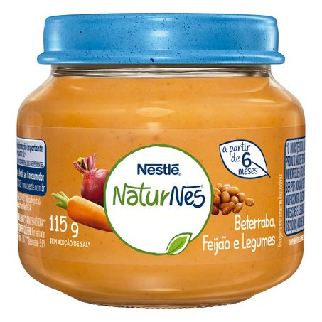 PAPINHA BETERRABA, FEIJÃO E LEGUMES NESTLÉ NATURNES