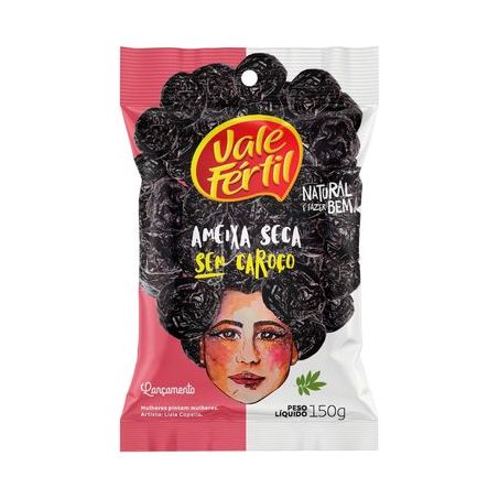 Ameixa seca vale fertil 150g s/caroco sc