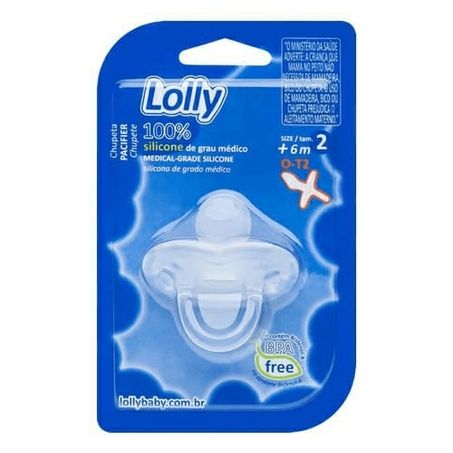 CHUPETA LOLLY 100 SILIC ORTO T2 6015-01N