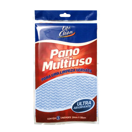PANO MULTIUSO LIFECLEAN AZUL 5UN