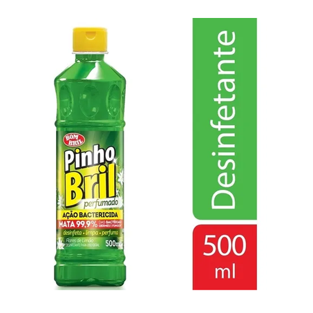 DESINFETANTE PINHO BRIL LIMÃO 500ML+